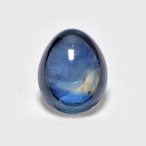 Navy Blue Saphir Edelstein - 0.8ct Birnen Cabochon (ID: 555366)