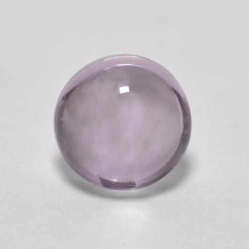 Tono rosado muy claro Zafiro Gema - 0.5ct Cabujón Redondo (ID: 555572)