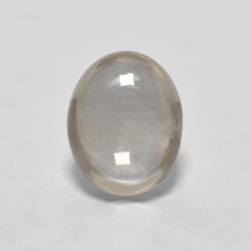 Marrón café claro Zafiro Gema - 0.6ct Cabujón Óvalo (ID: 555573)