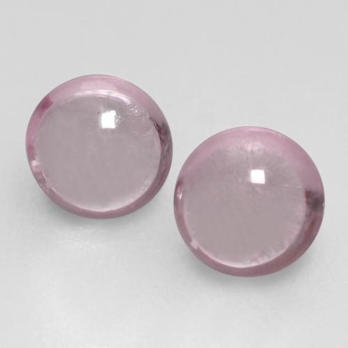 Rose Pink Sapphire Gem - 0.2ct Round Cabochon (ID: 556180)