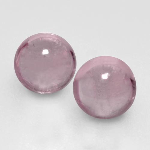Pinkish Purple Sapphire Gem - 0.2ct Round Cabochon (ID: 556181)