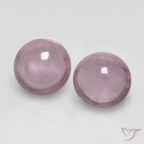 0.4 ct Loose Pink Sapphire, 3.2 mm Round Cabochon From Tanzania, Photo A