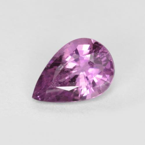ミディアムパープル サファイア 宝石 - 0.5ct ペアーファセット (ID: 556602)