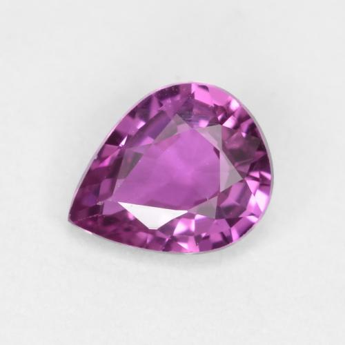 Bright Purple Saphir Edelstein - 0.4ct Birnen Schliff (ID: 556603)
