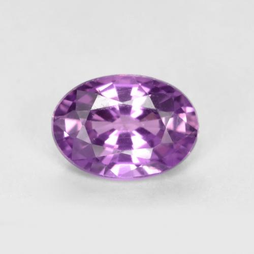 Pinkish Grape Сапфир Камень - 0.6ct Фасетный Овал (ID: 556609)