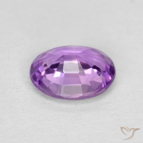 Sapphire Gemstone in 5.1 x 4.2 mm Size for Sale, Sapphire Stone in Medium Purplish Violet Color