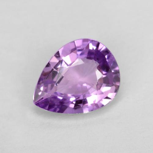 Medium Purplish Violet Sapphire Gem - 0.4ct Pear Facet (ID: 556723)