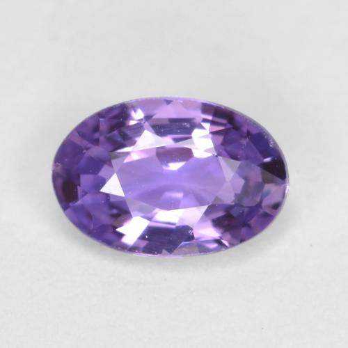 Intense Violet Sapphire Gem - 0.5ct Oval Facet (ID: 556892)