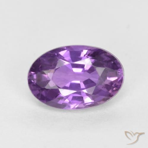Intense Violet Zaffiro Gem - 0.5ct Ovale sfaccettato (ID: 556901)