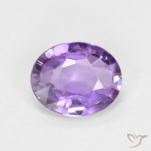 0.46ct Natural Medium Pink Violet Sapphire, Oval, VVS-VS