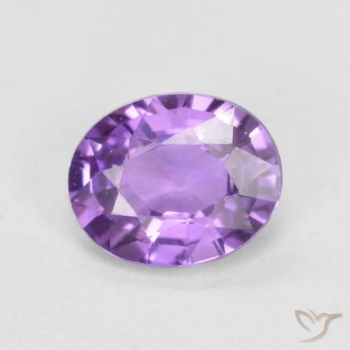 0.51ct Natural Medium Pink Violet Sapphire, Oval, VVS-VS