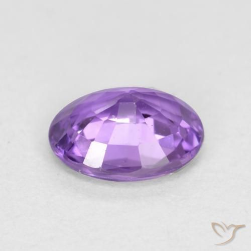Sapphire Gemstone in 5.5 x 4.4 mm Size for Sale, Sapphire Stone in Medium Pink Violet Color