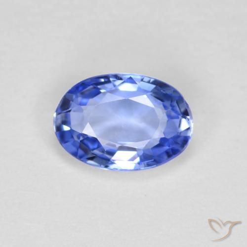0.51 カラット ルース ブルー サファイア、5.8 x 4 mm オーバル カット、スリランカ産, Photo A