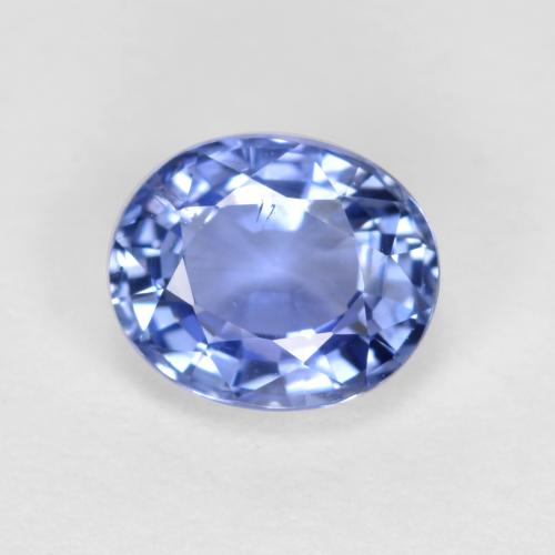 Electric Purple Blue Сапфир Камень - 0.9ct Фасетный Овал (ID: 557141)