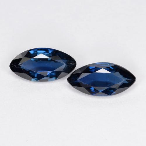 Navy Blue Zaffiro Gem - 0.4ct Marquise sfaccettato (ID: 557173)