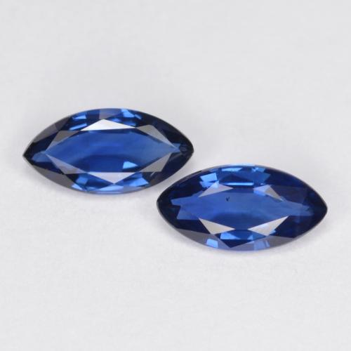 Deep Blue Sapphire Gem - 0.4ct Marquise Facet (ID: 557180)