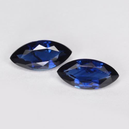 Navy Blue Zaffiro Gem - 0.5ct Marquise sfaccettato (ID: 557182)