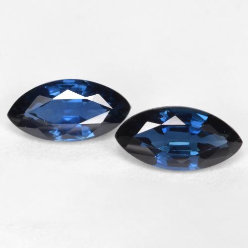 Bleu crépuscule Saphir gemme - 0.5ct Marquise facette (ID: 557246)