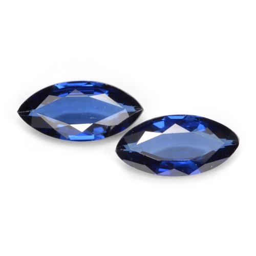 Royal Blue Sapphire Gem - 0.5ct Marquise Facet (ID: 557252)
