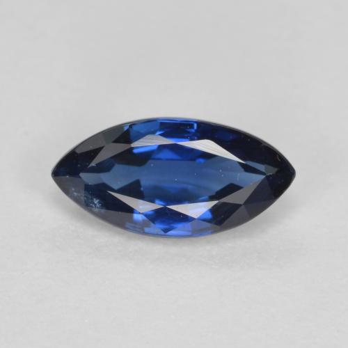 Navy Blue Sapphire Gem - 0.5ct Marquise Facet (ID: 557455)
