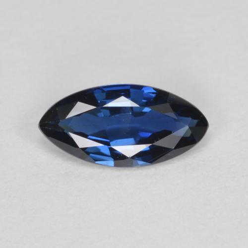 Navy Blue Сапфир Камень - 0.4ct Фасетная Маркиза (ID: 557458)