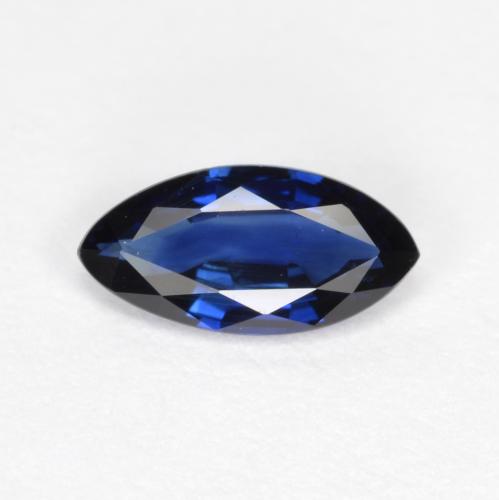 Azul oscuro Zafiro Gema - 0.4ct Forma marquesa (ID: 557462)