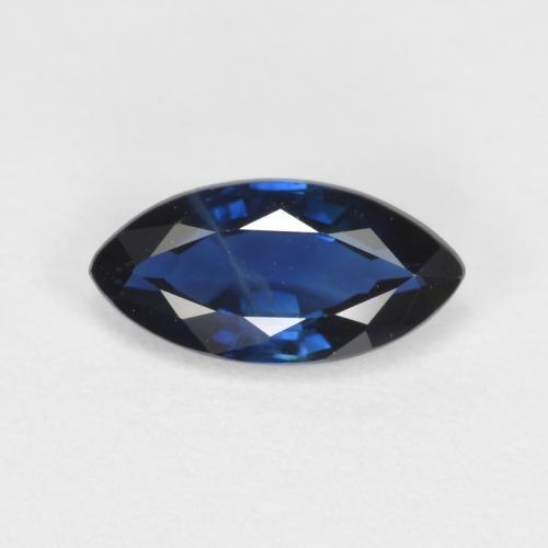 Deep Blue Sapphire Gem - 0.5ct Marquise Facet (ID: 557464)