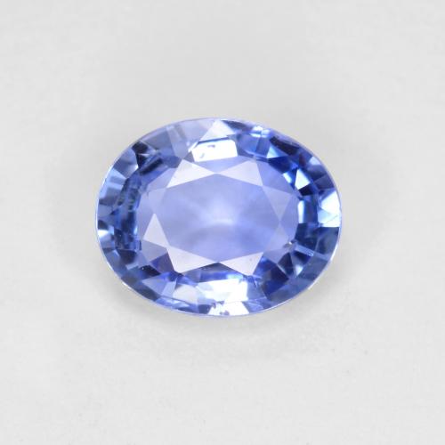 Zaffiro Ovale sfaccettato da 0,7 ct dallo Sri Lanka, dimensione 6 x 4,8mm, purezza VVS-VS, pietra preziosa naturale Essere riscaldato, Zaffiro 1pc in colore Blu pastello, durezza Mohs di 9 adatto per gioielli da indossare ogni giorno, Pietra portafortuna di settembre, Photo A