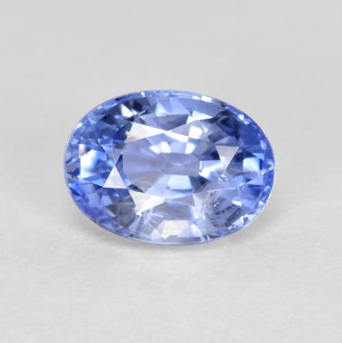 Pastel Blue Saphir Edelstein - 1.3ct Oval facettiert (ID: 557590)
