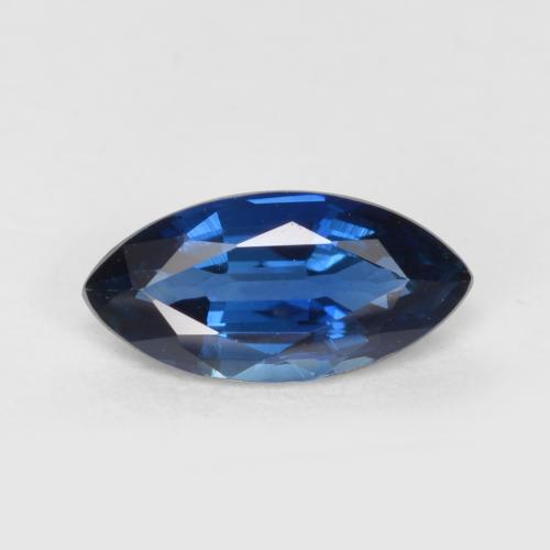 Navy Blue Sapphire Gem - 0.5ct Marquise Facet (ID: 557597)