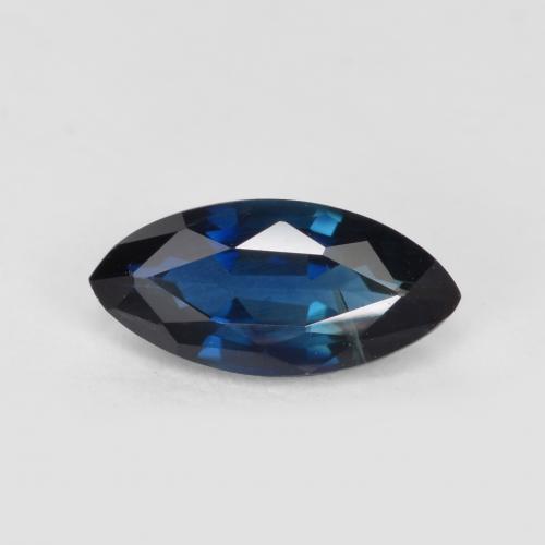 Dark Blue Sapphire Gem - 0.5ct Marquise Facet (ID: 557598)