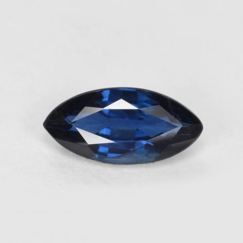 Navy Blue Sapphire Gem - 0.5ct Marquise Facet (ID: 557601)