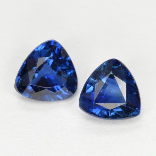 Королевский синий Сапфир Камень - 0.4ct Огранка Триллион Фасетная (ID: 557681)