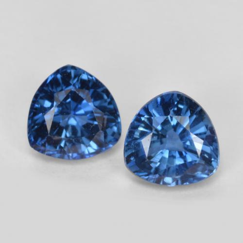 Navy Blue Сапфир Камень - 0.5ct Огранка Триллион Фасетная (ID: 557687)
