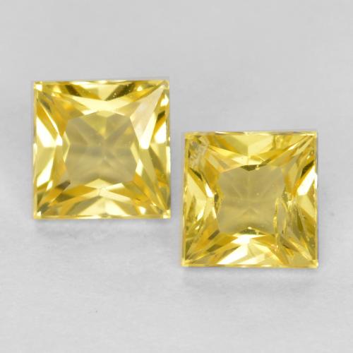 Yellow Sapphire Gem - 0.3ct Princess-Cut (ID: 557699)