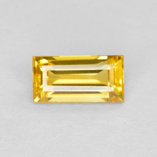 Dorado Zafiro Gema - 0.5ct Faceta en Estilo Baguette (ID: 557831)