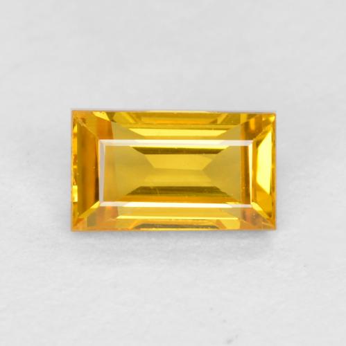 Золотисто-оранжевый Сапфир Камень - 0.4ct Фасетная Огранка Багет (ID: 557834)