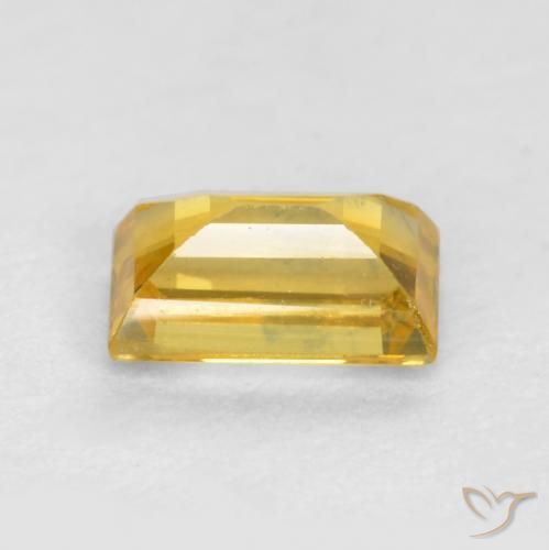 Sapphire Gemstone in 5 x 3 mm (calibrated) Size for Sale, Sapphire Stone in Golden Color