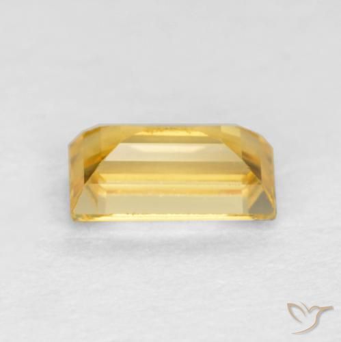 Sapphire Gemstone in 5 x 3 mm (calibrated) Size for Sale, Sapphire Stone in Medium Gold Color