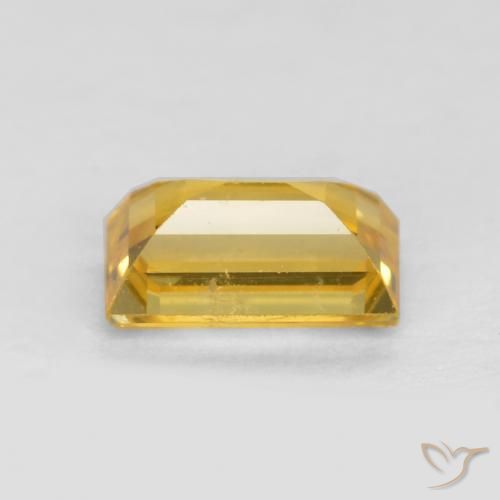 Sapphire Gemstone in 5.2 x 3.2 mm Size for Sale, Sapphire Stone in Golden Color