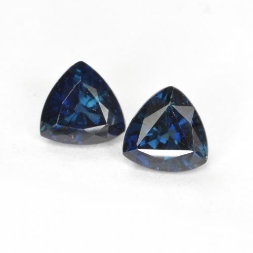 Midnight Blue Saphir Edelstein - 0.4ct Trillantschliff (ID: 558237)