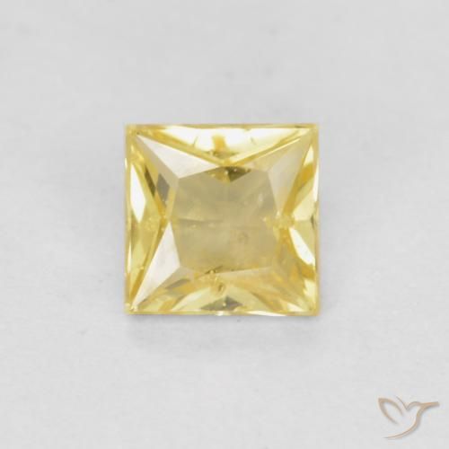 0.32ct Natural Tuscany Yellow Sapphire, Square, VS-SI
