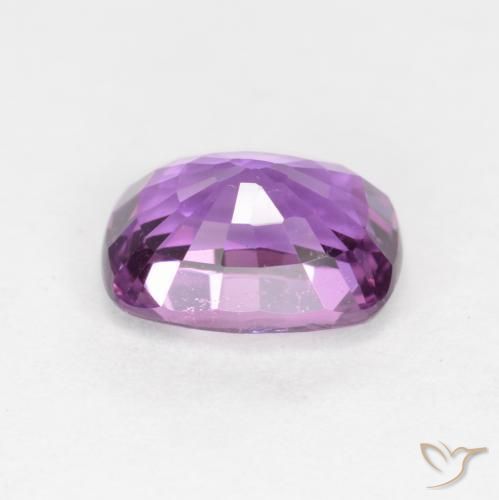 Sapphire Gemstone in 7.1 x 5.3 mm Size for Sale, Sapphire Stone in Electric Purple Color
