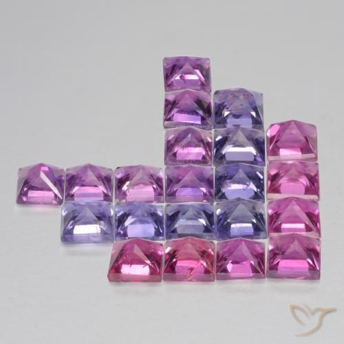 Sapphire Gemstones in 2.7 x 2.6 mm Size for Sale, Sapphire Stones in Multicolor Color
