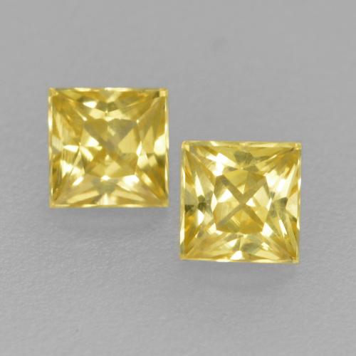 Tuscany Yellow Sapphire Gem - 0.2ct Princess-Cut (ID: 559325)
