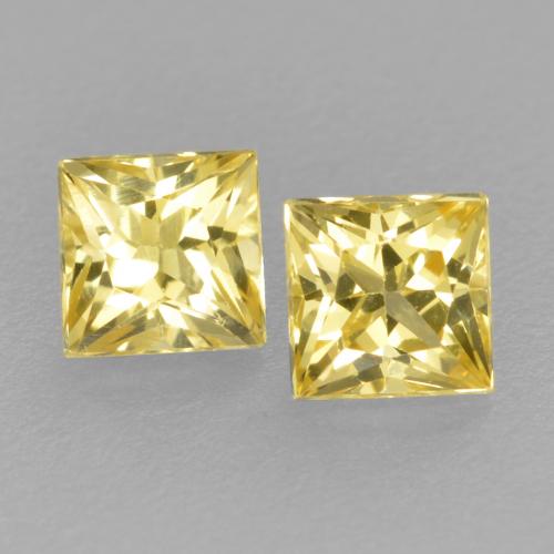 Tuscany Yellow Sapphire Gem - 0.2ct Princess-Cut (ID: 559329)