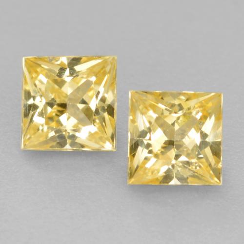 Tuscany Yellow Sapphire Gem - 0.2ct Princess-Cut (ID: 559429)
