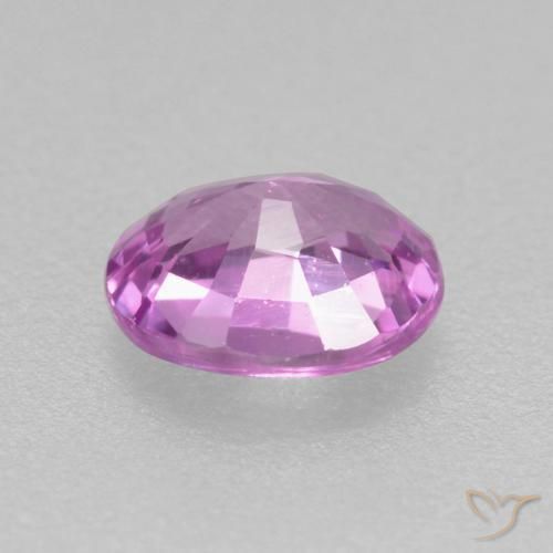Sapphire Gemstone in 5 x 4 mm (calibrated) Size for Sale, Sapphire Stone in Pinkish Purple Color