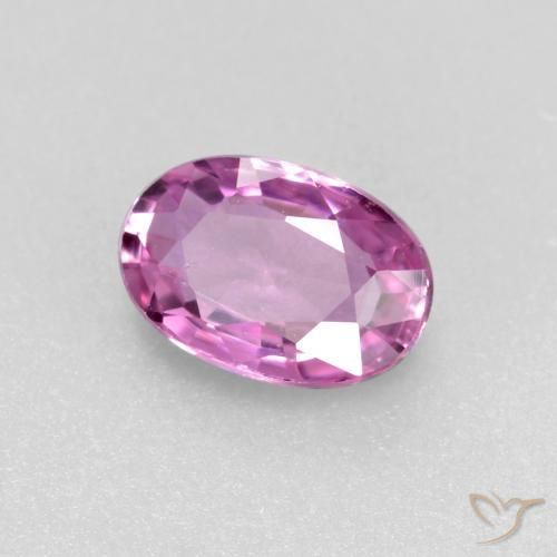 0.50 ct Purple Sapphire Stone, Natural Sapphire in Oval Facet Shape for Sale