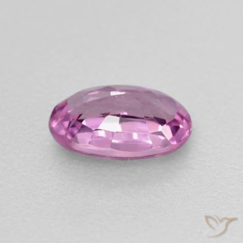 Sapphire Gemstone in 5.7 x 3.8 mm Size for Sale, Sapphire Stone in Deep Pinkish Purple Color
